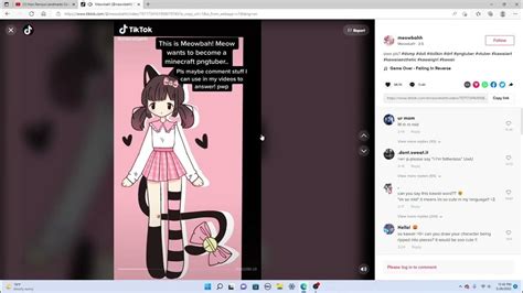 She appears as an anime-style avatar in her videos. . What did meowbahh do
